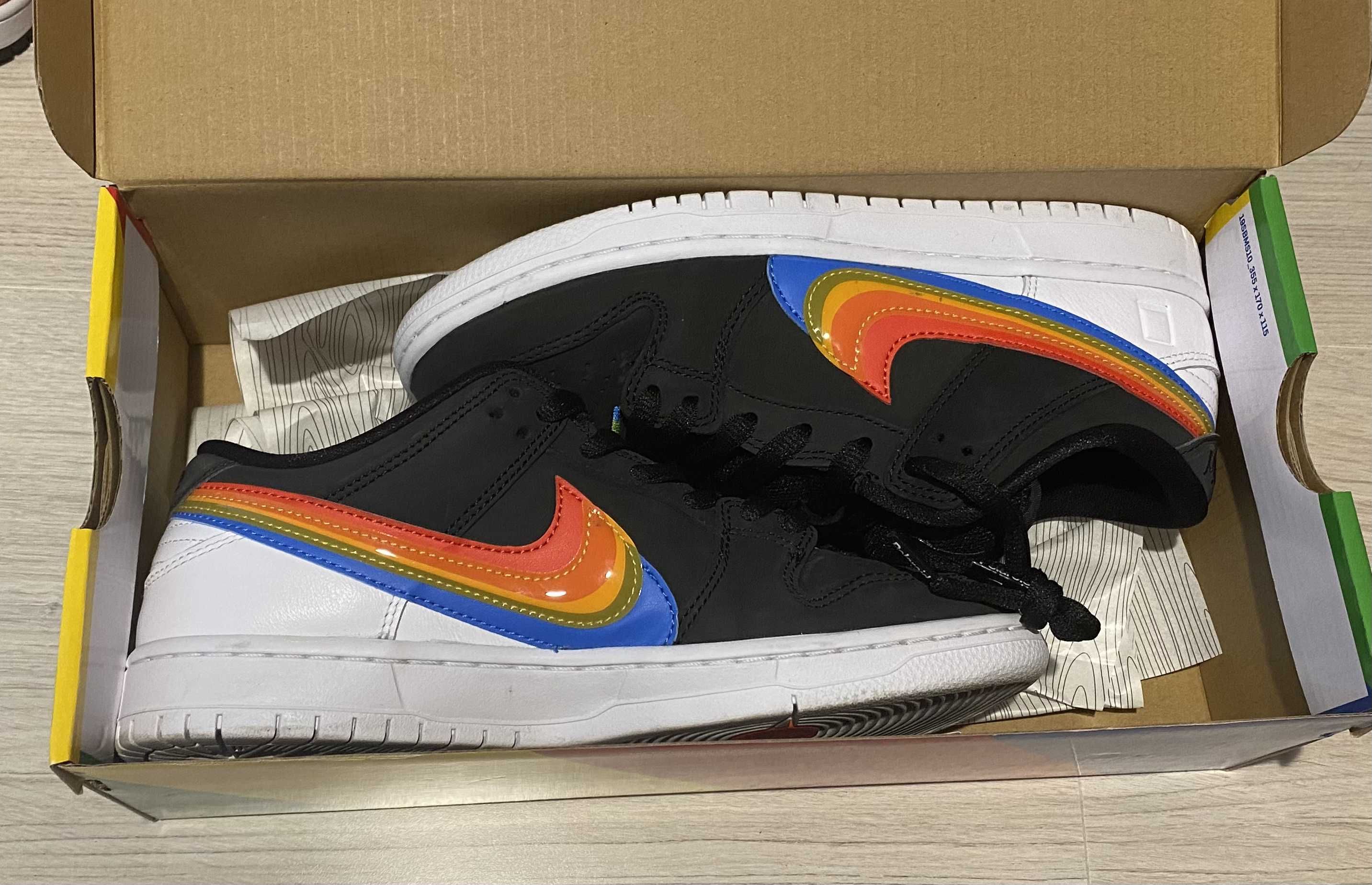 Polaroid × Nike SB Dunk Low Pro QS "Black/White"