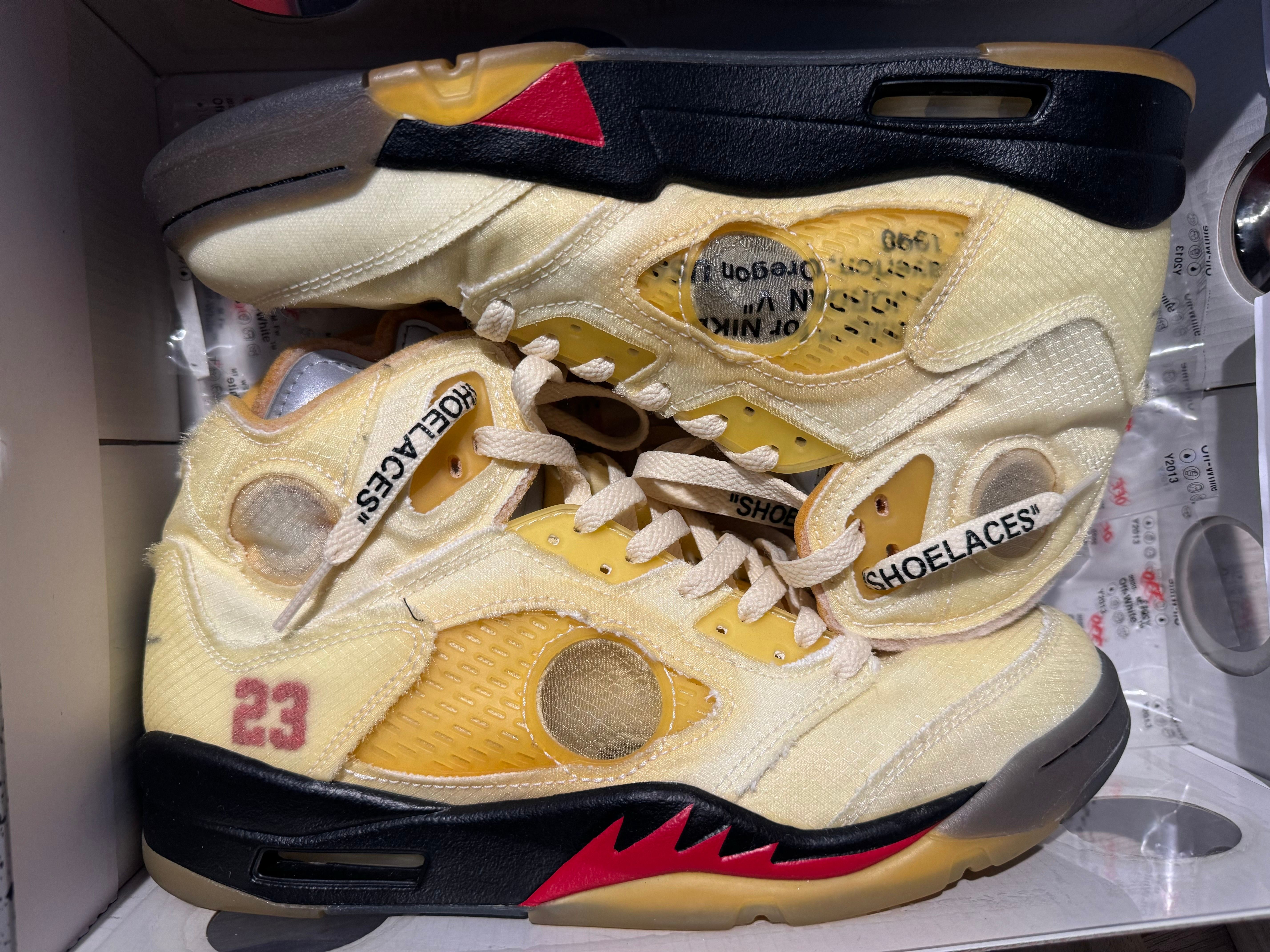 Off-White × Nike Air Jordan 5 "Sail"