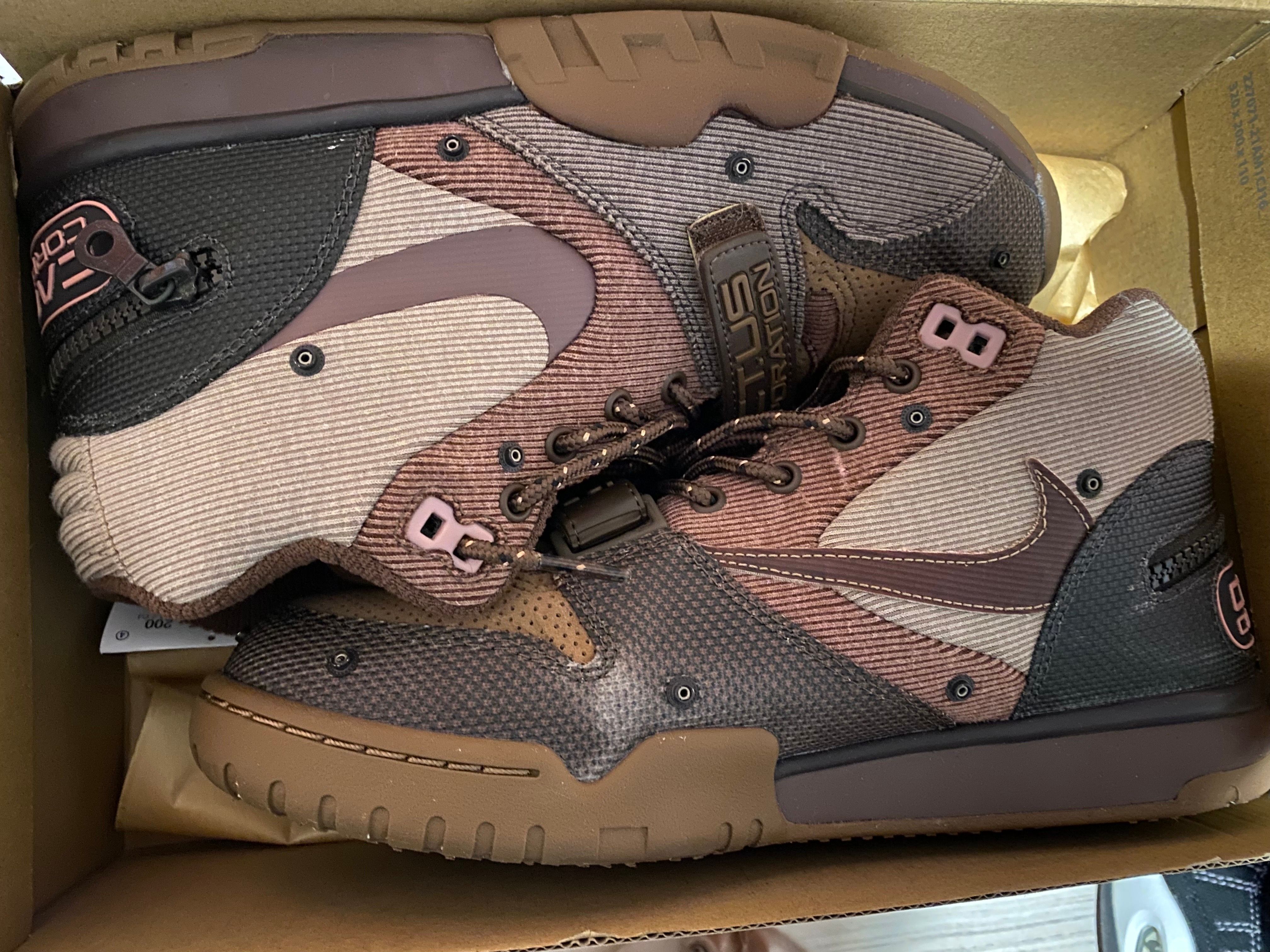 Travis Scott x Nike Air Trainer 1 SP "Archaeo Brown and Rust Pink"