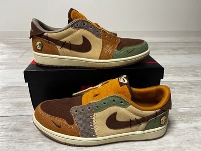 Zion Williamson × Nike Air Jordan 1 Low OG "Flax and Oil Green"
