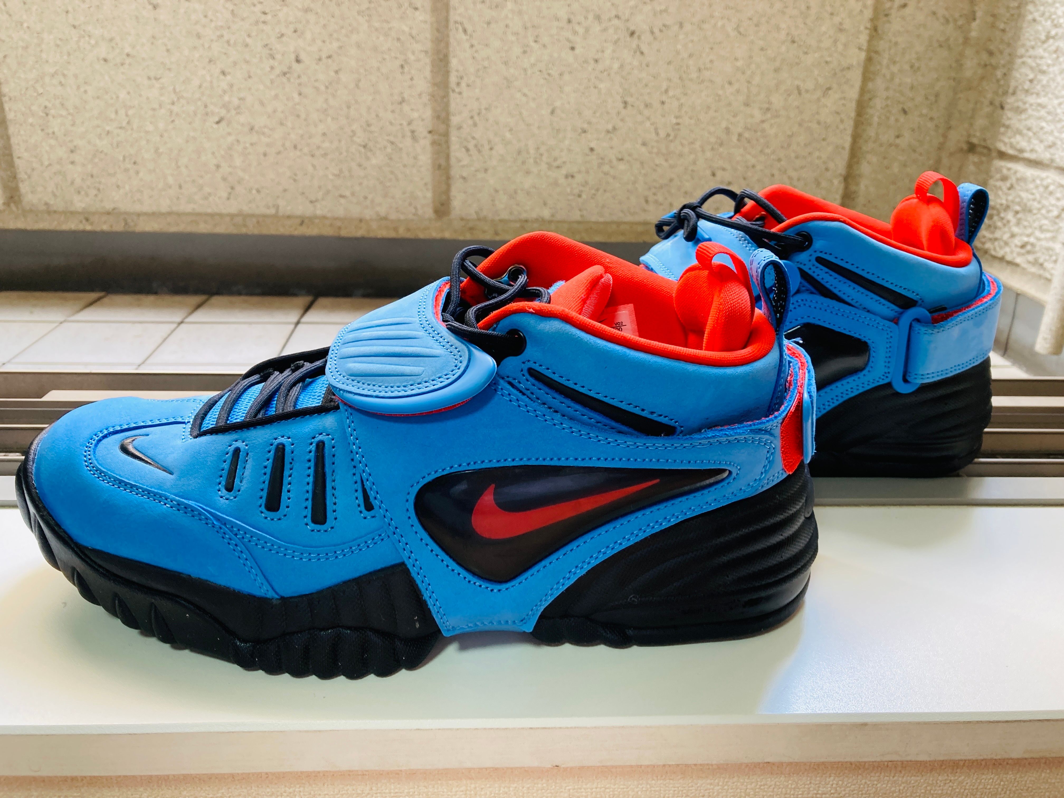 AMBUSH × Nike Air Adjust Force "University Blue and Habanero Red"