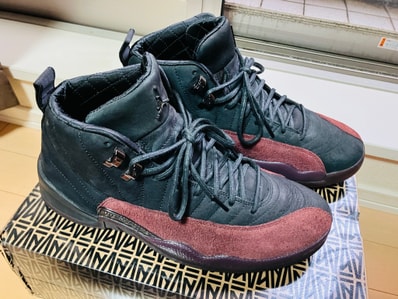 A Ma Maniere × Nike Women's Air Jordan 12 "Black and Burgundy Crush"