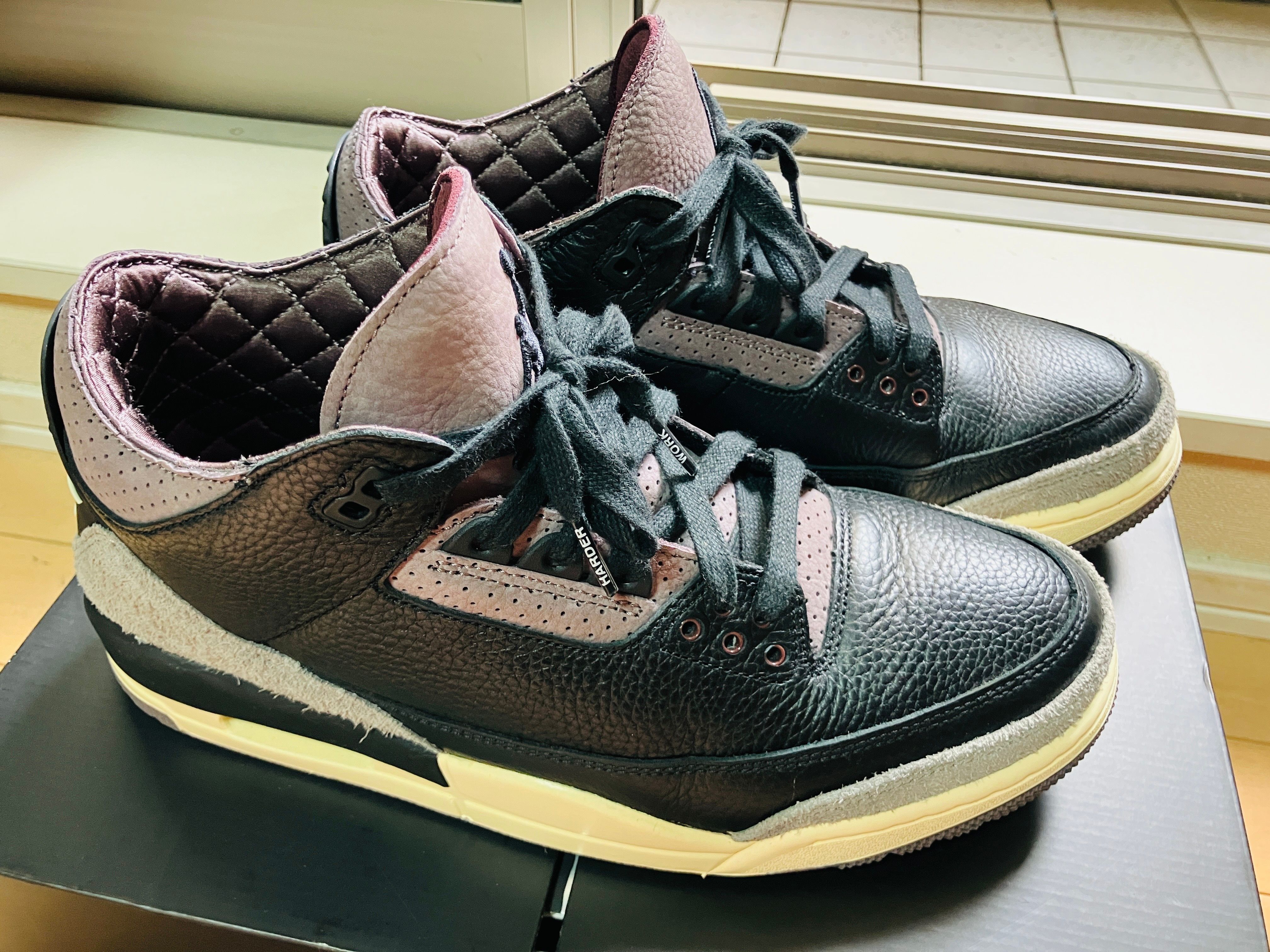 A Ma Maniere × Nike Women's Air Jordan 3 Retro OG SP "Black and Flat Pewter/WYWS"