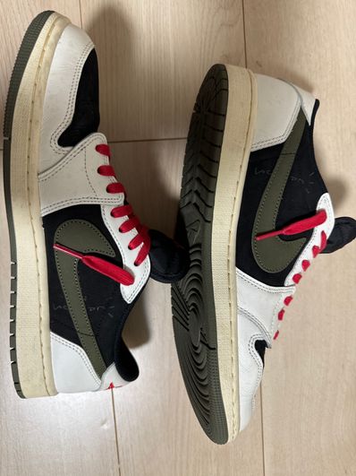 Travis Scott × Nike Women's Air Jordan 1 Low OG "Medium Olive"