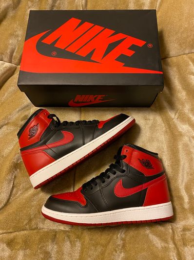 Nike GS Air Jordan 1 Retro High BRED 2016 "BANNED"