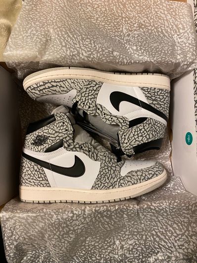 Nike Air Jordan 1 High OG "White Cement/Safari"
