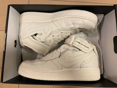 COMME des GARCONS × Nike Air Force 1 Mid "White"