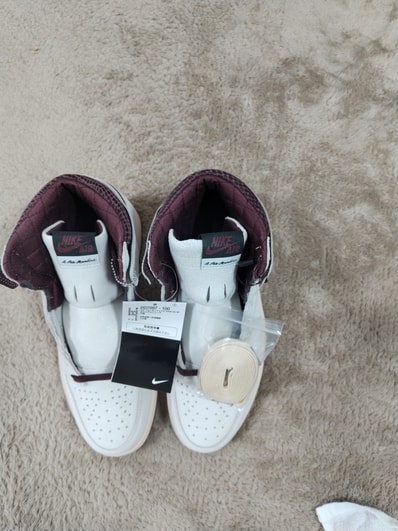A Ma Maniere × Nike Air Jordan 1 Retro High OG "Sail and Burgundy"