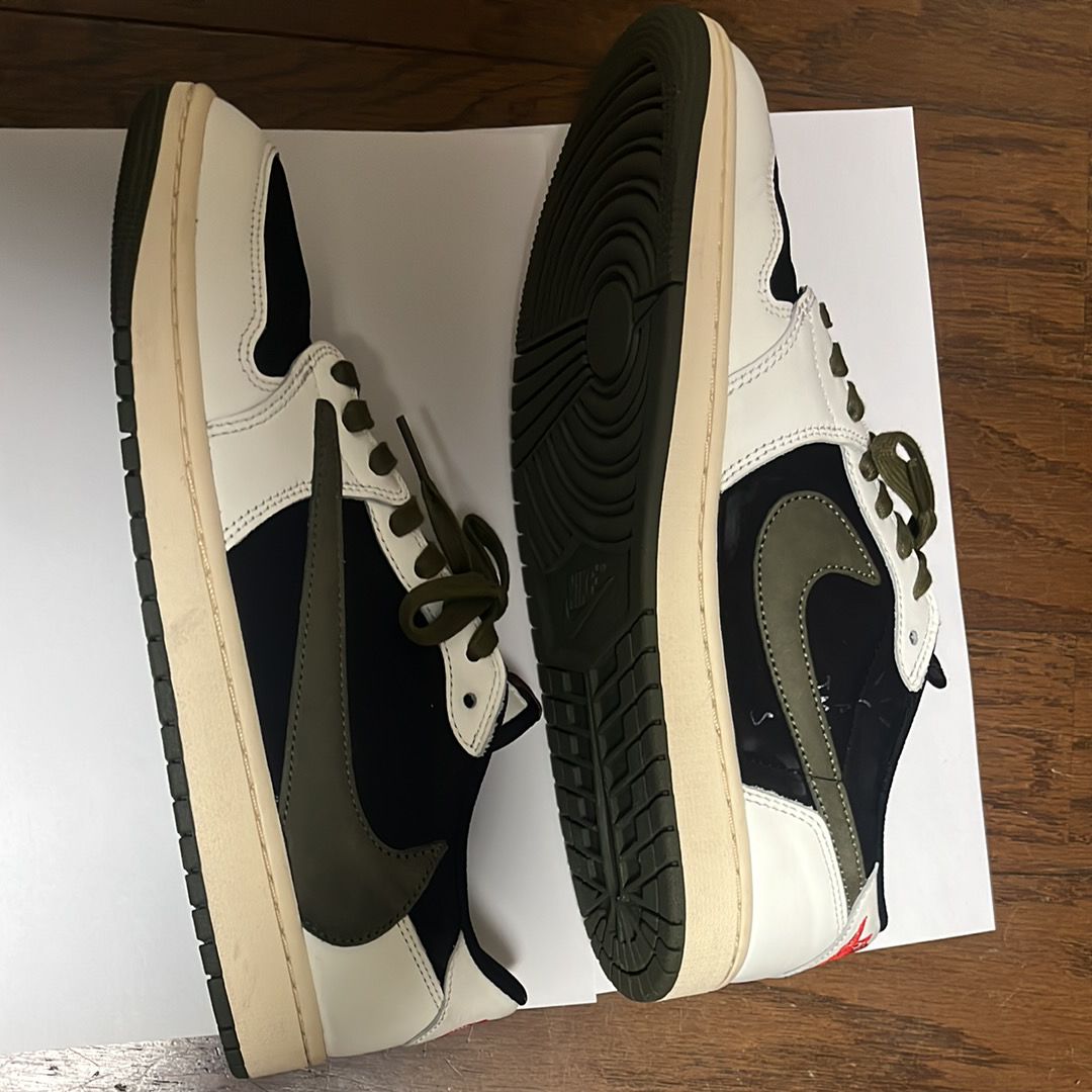 Travis Scott × Nike Women's Air Jordan 1 Low OG "Medium Olive"