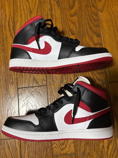 Nike Air Jordan 1 Mid "White/Gym Red Black"