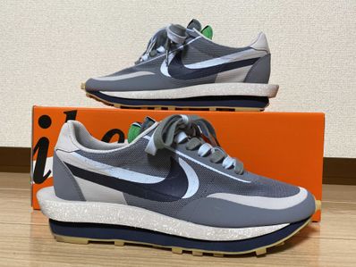 CLOT × Sacai × Nike LD Waffle "Grey Obsidian/Cool Grey"