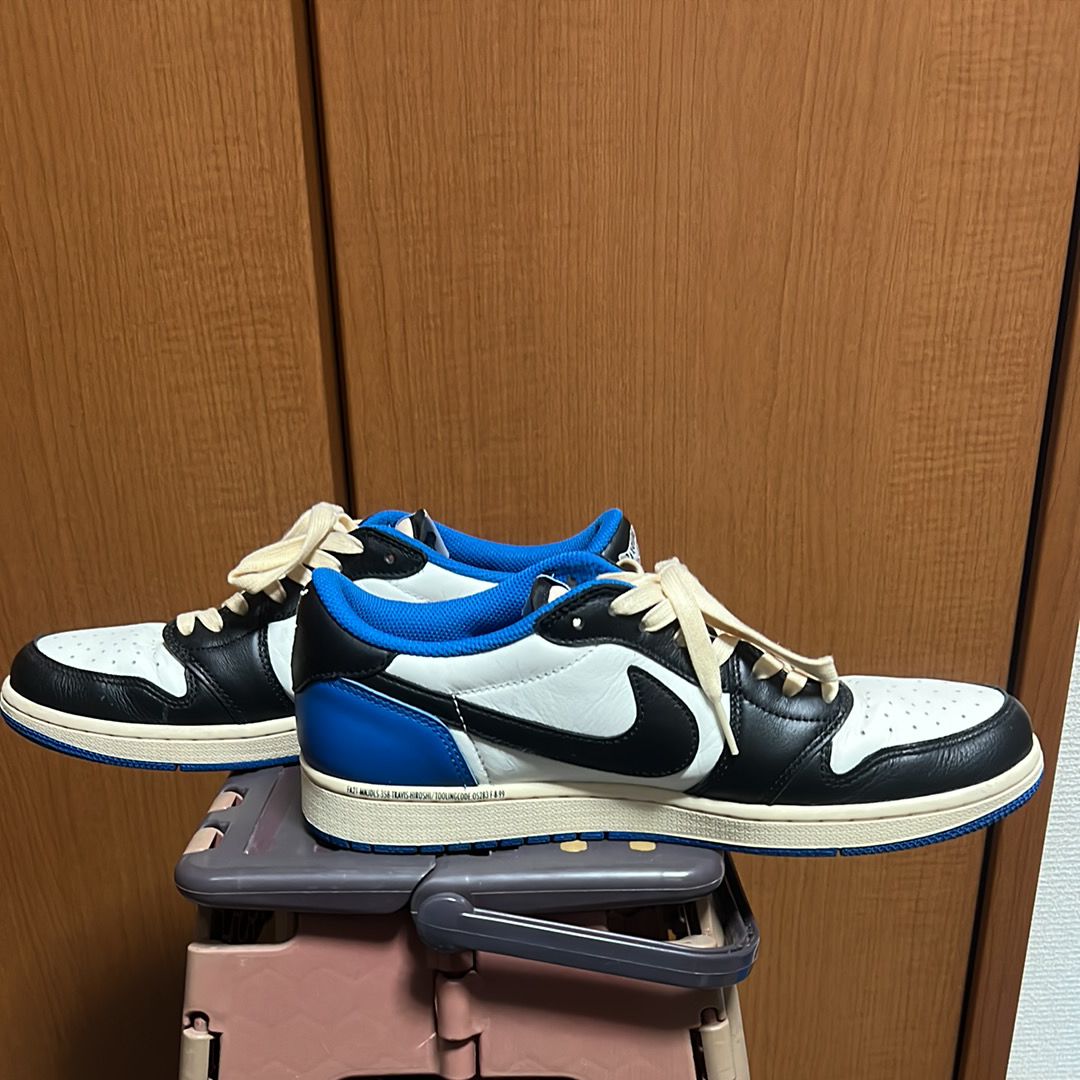 Travis Scott × fragment design × Nike Air Jordan 1 Low OG SP "Military Blue"