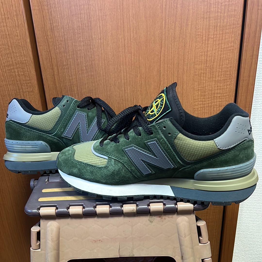 Stone Island × New Balance 574 Legacy "Dark Green"