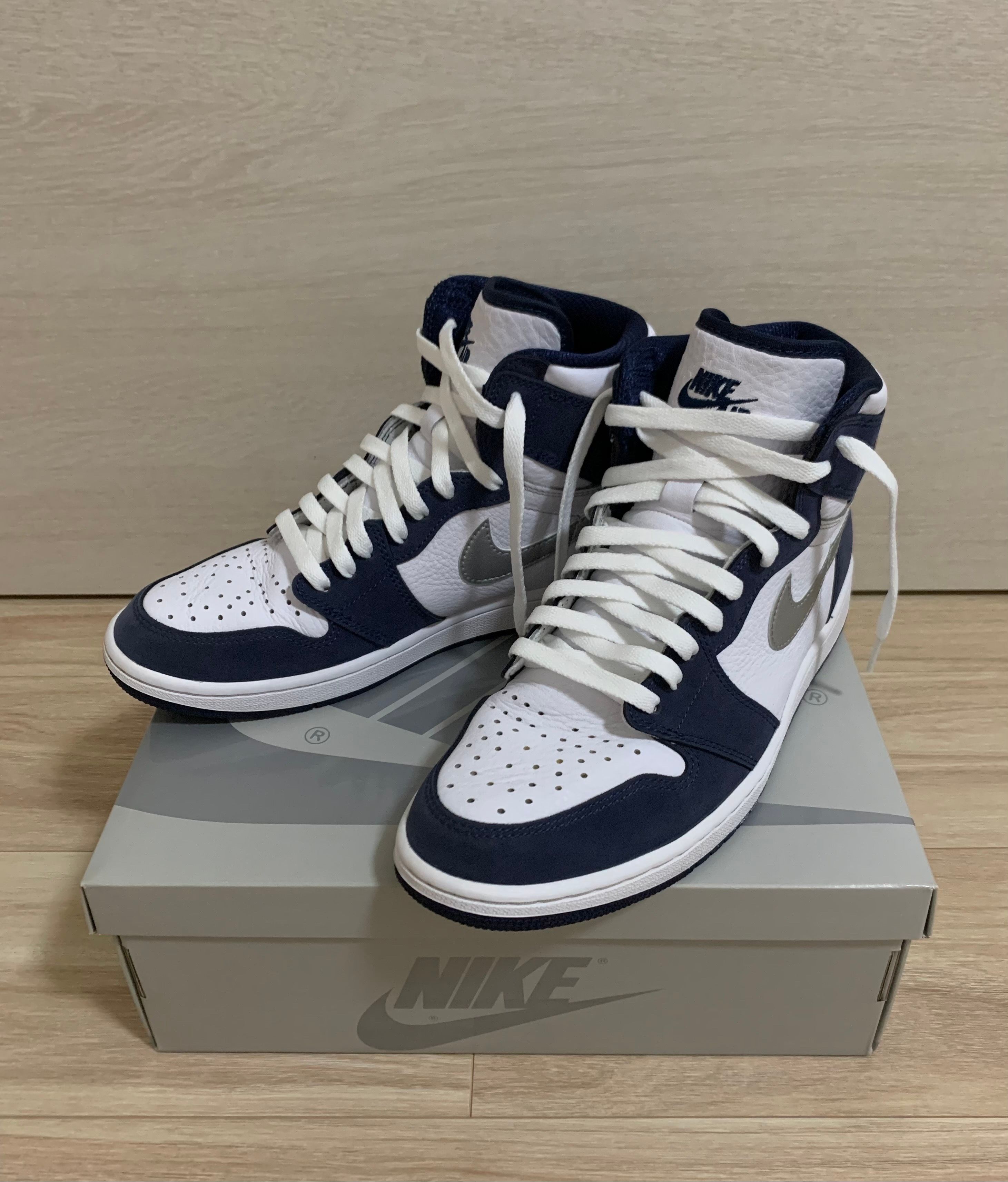 Nike Air Jordan 1 High OG CO.JP "White/Midnight Navy" (2020) (Standard Box)