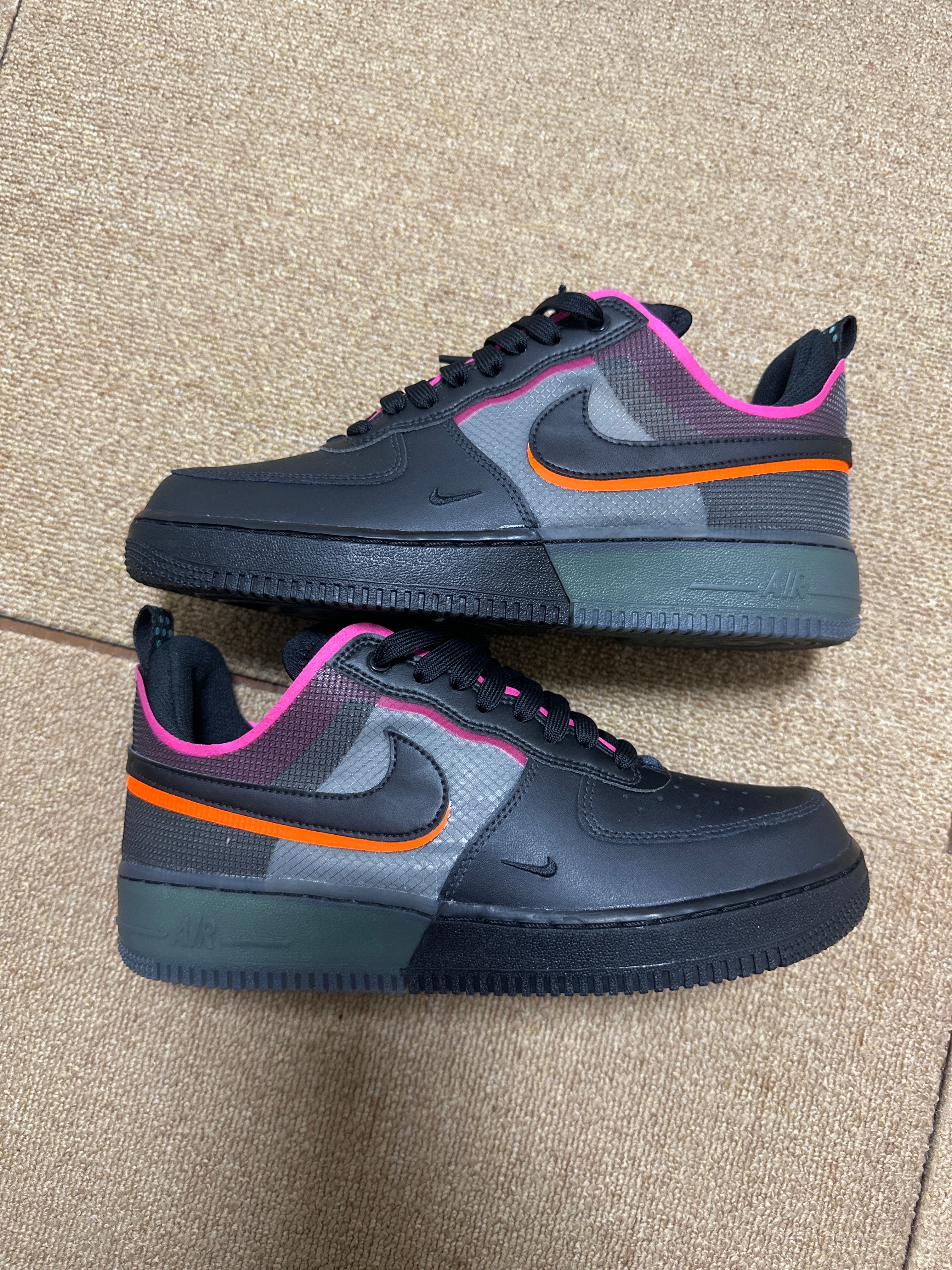 Nike Air Force 1 Low React "Black/Team Orange/Pink Prime"