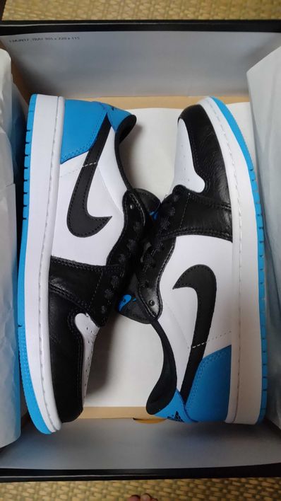 Nike Air Jordan 1 Low OG "Black and Dark Powder Blue/UNC"