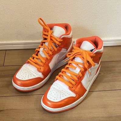 NIKE AIR JORDAN MID "ORANGE/WHITE"