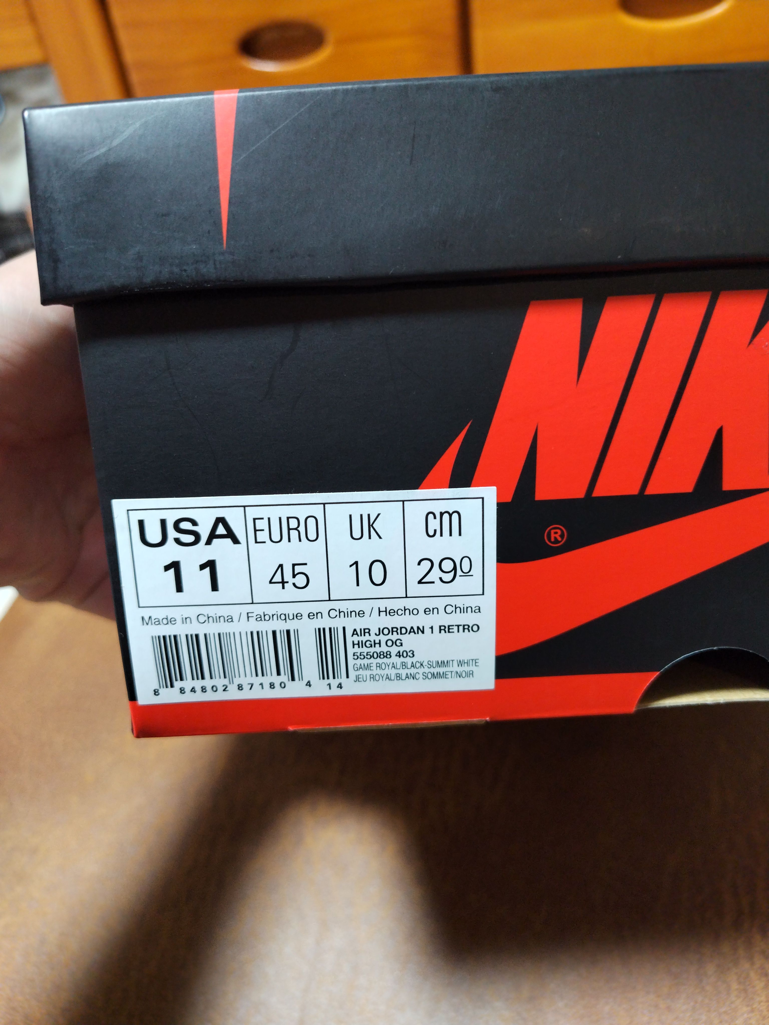 Nike Air Jordan 1 Retro High OG "Game Royal"