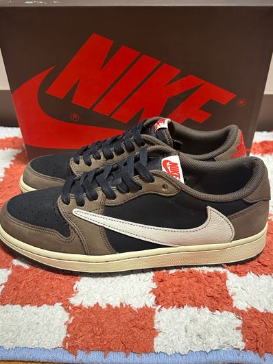 Travis Scott × Nike Air Jordan 1 Low OG SP-T "Black/Dark Mocha"