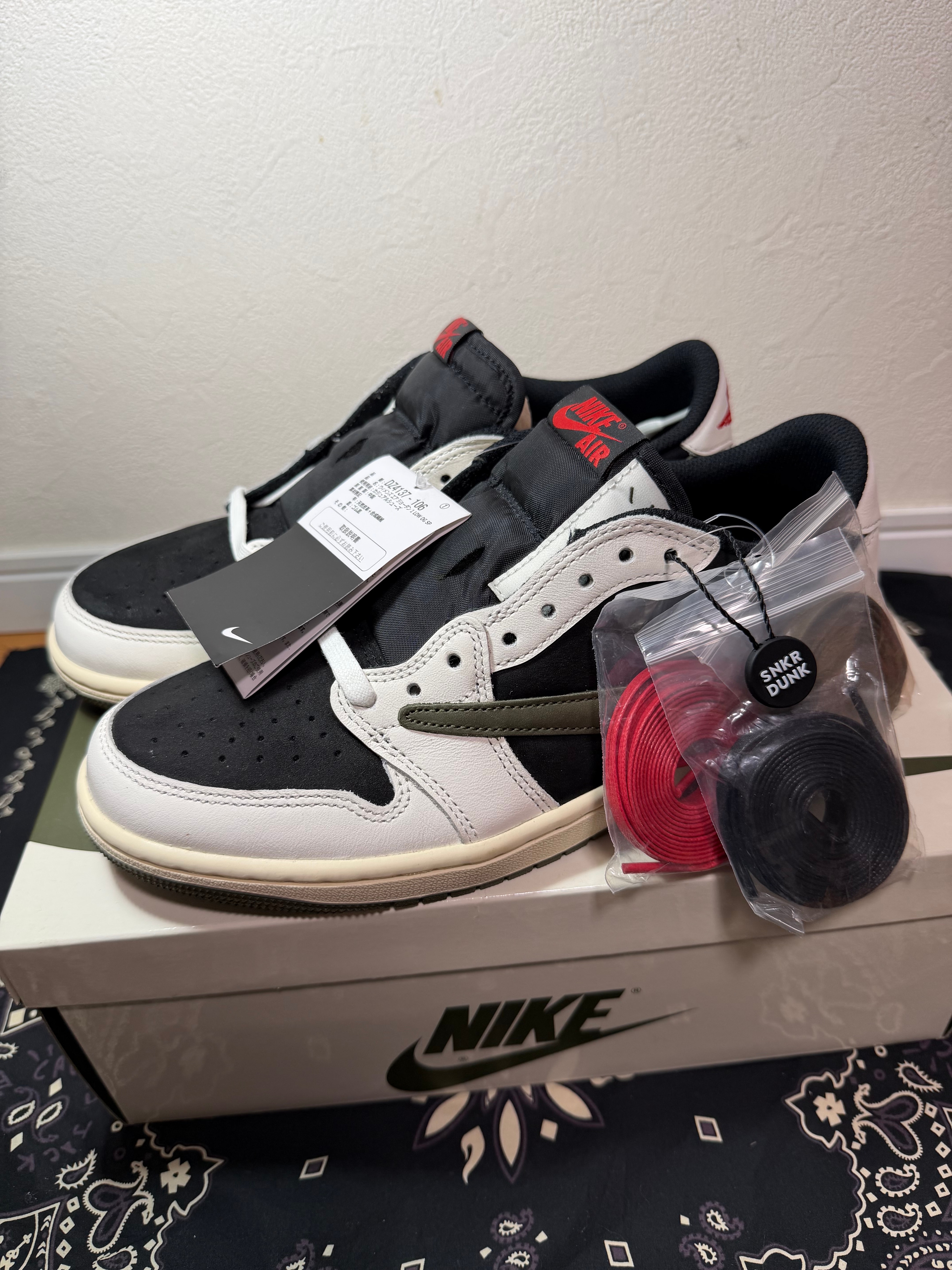 Travis Scott × Nike Women's Air Jordan 1 Low OG "Medium Olive"