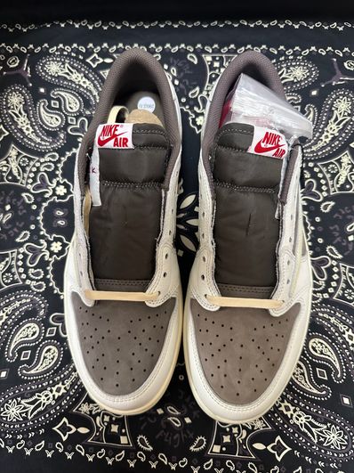 Travis Scott × Nike Air Jordan 1 Low OG SP "Reverse Mocha/Sail and Ridgerock"