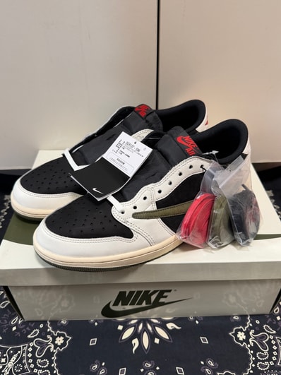Travis Scott × Nike Women's Air Jordan 1 Low OG "Medium Olive"