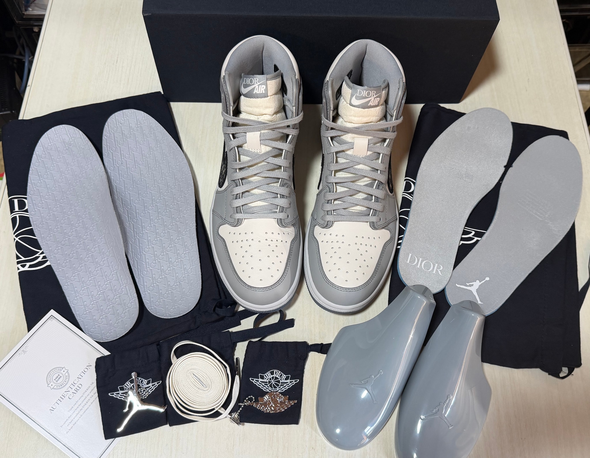 Dior × Nike Air Jordan 1 High OG "Wolf Grey"