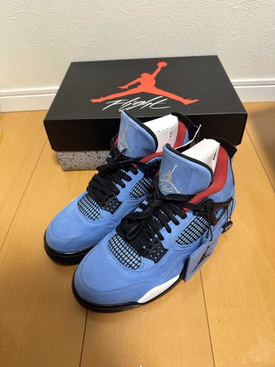Travis Scott × Nike Air Jordan 4 Retro Cactus Jack "University Blue"