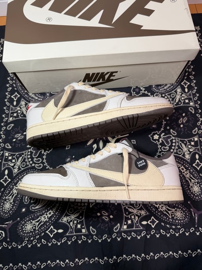 Travis Scott × Nike Air Jordan 1 Low OG SP "Reverse Mocha/Sail and Ridgerock"