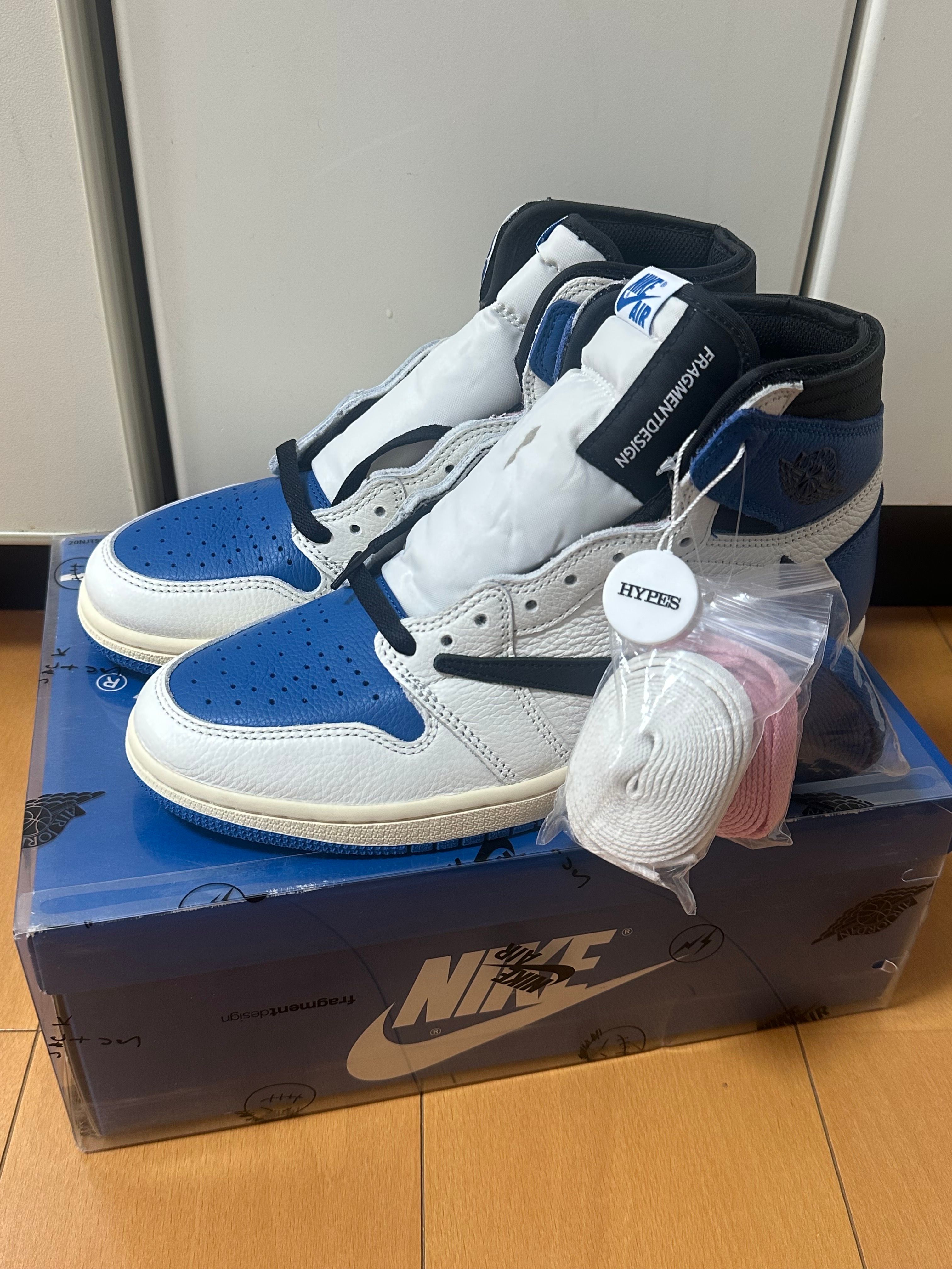 Travis Scott × fragment design × Nike Air Jordan 1 Retro High OG SP "Military Blue"