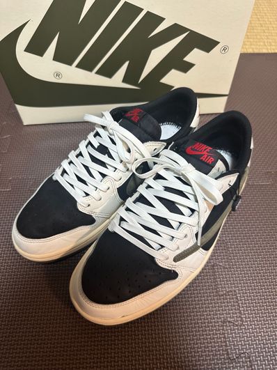 Travis Scott × Nike Women's Air Jordan 1 Low OG "Medium Olive"