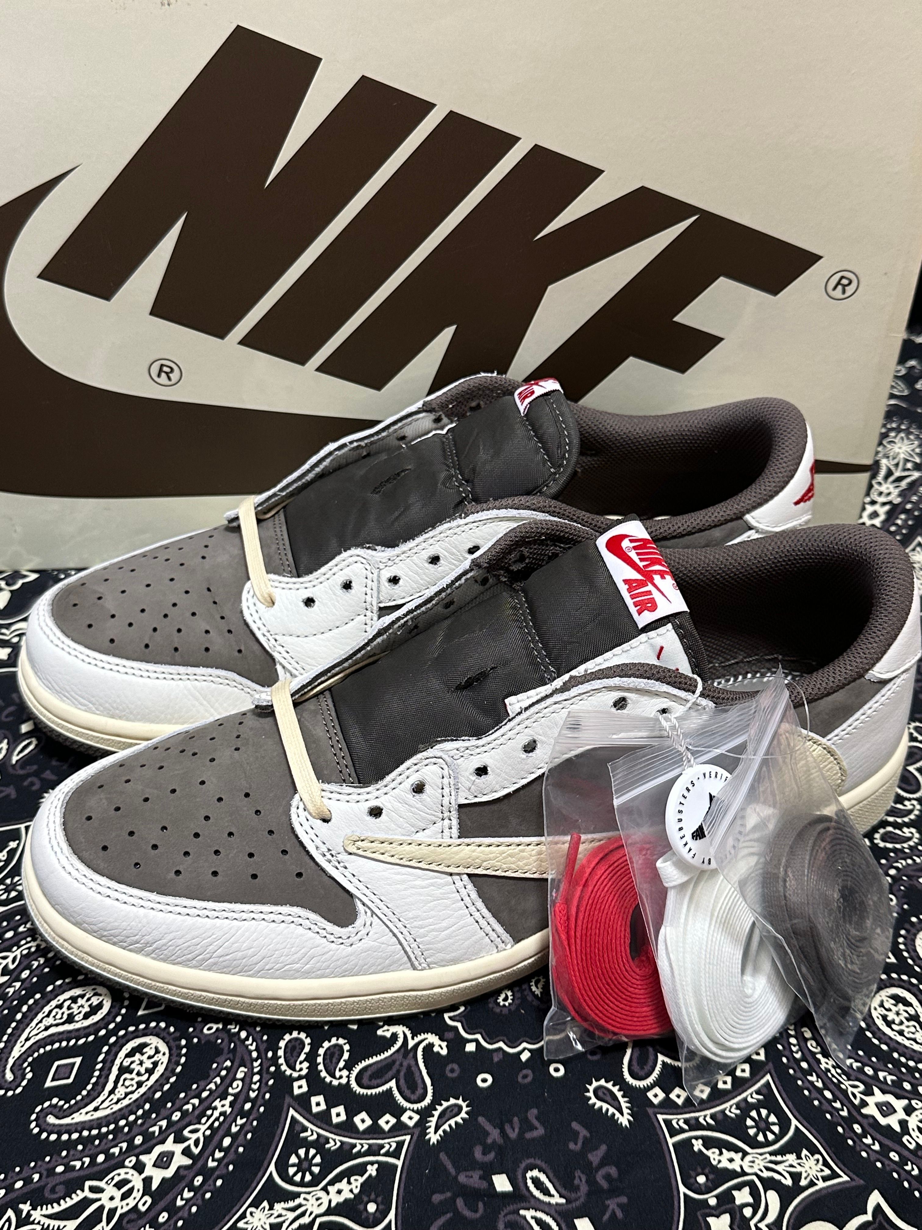 Travis Scott × Nike Air Jordan 1 Low OG SP "Reverse Mocha/Sail and Ridgerock"