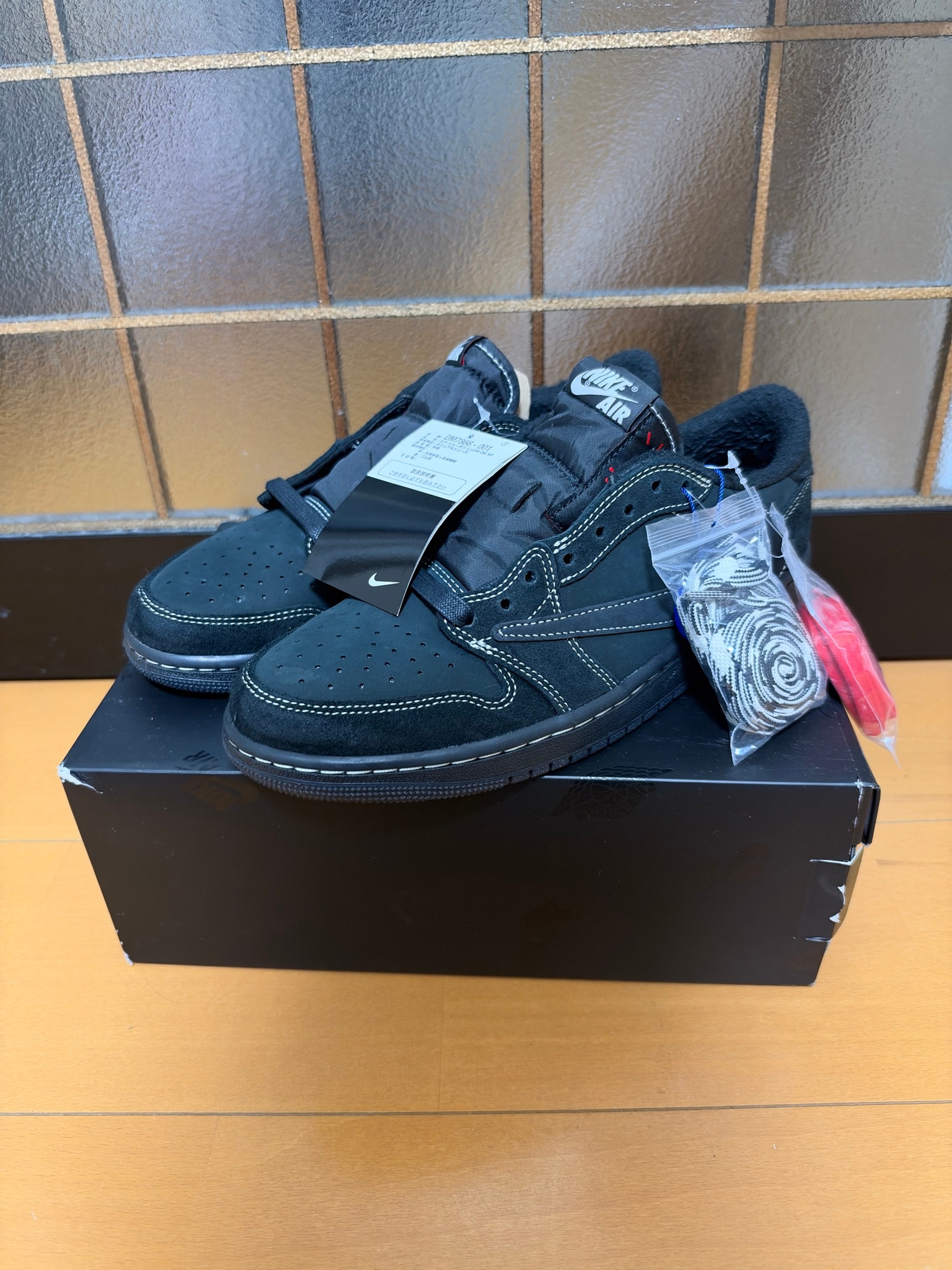Travis Scott × Nike Air Jordan 1 Low OG SP "Black Phantom"