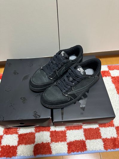 Travis Scott × Nike Air Jordan 1 Low OG SP "Black Phantom"