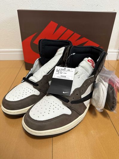 Travis Scott × Nike Air Jordan 1 Retro High OG TS SP "Sail/Dark Mocha"
