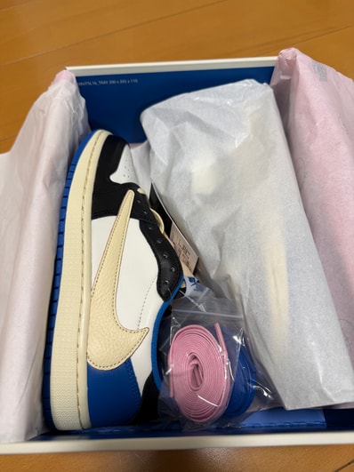 Travis Scott × fragment design × Nike Air Jordan 1 Low OG SP "Military Blue"