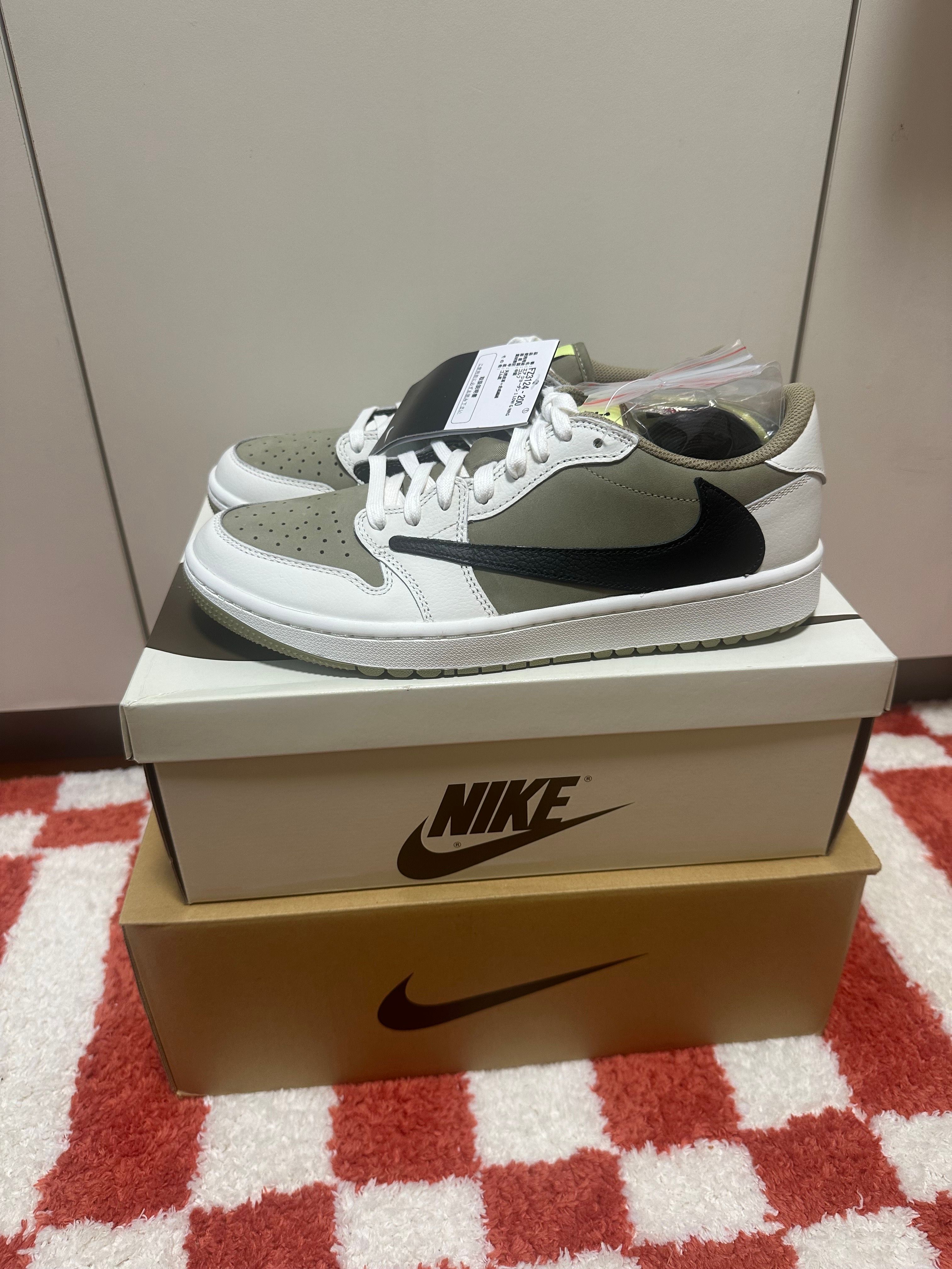Travis Scott × Nike Air Jordan 1 Low Golf NRG "Neutral Olive"