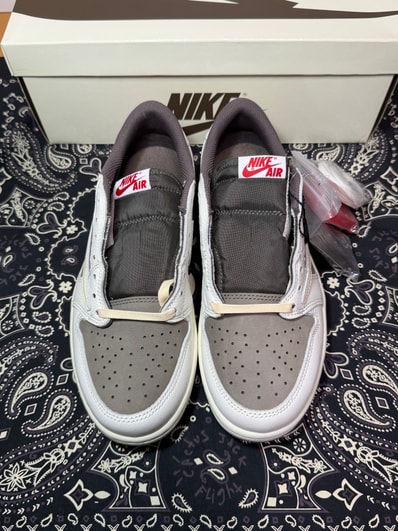Travis Scott × Nike Air Jordan 1 Low OG SP "Reverse Mocha/Sail and Ridgerock"