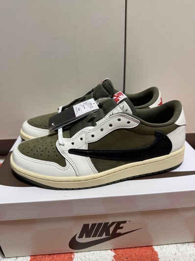 Travis Scott × Nike Air Jordan 1 Low OG SP "Reverse Olive"