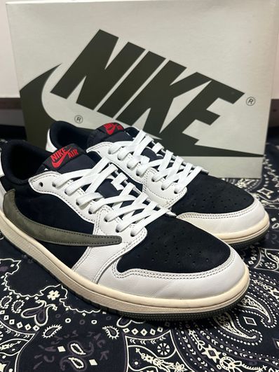Travis Scott × Nike Women's Air Jordan 1 Low OG "Medium Olive"