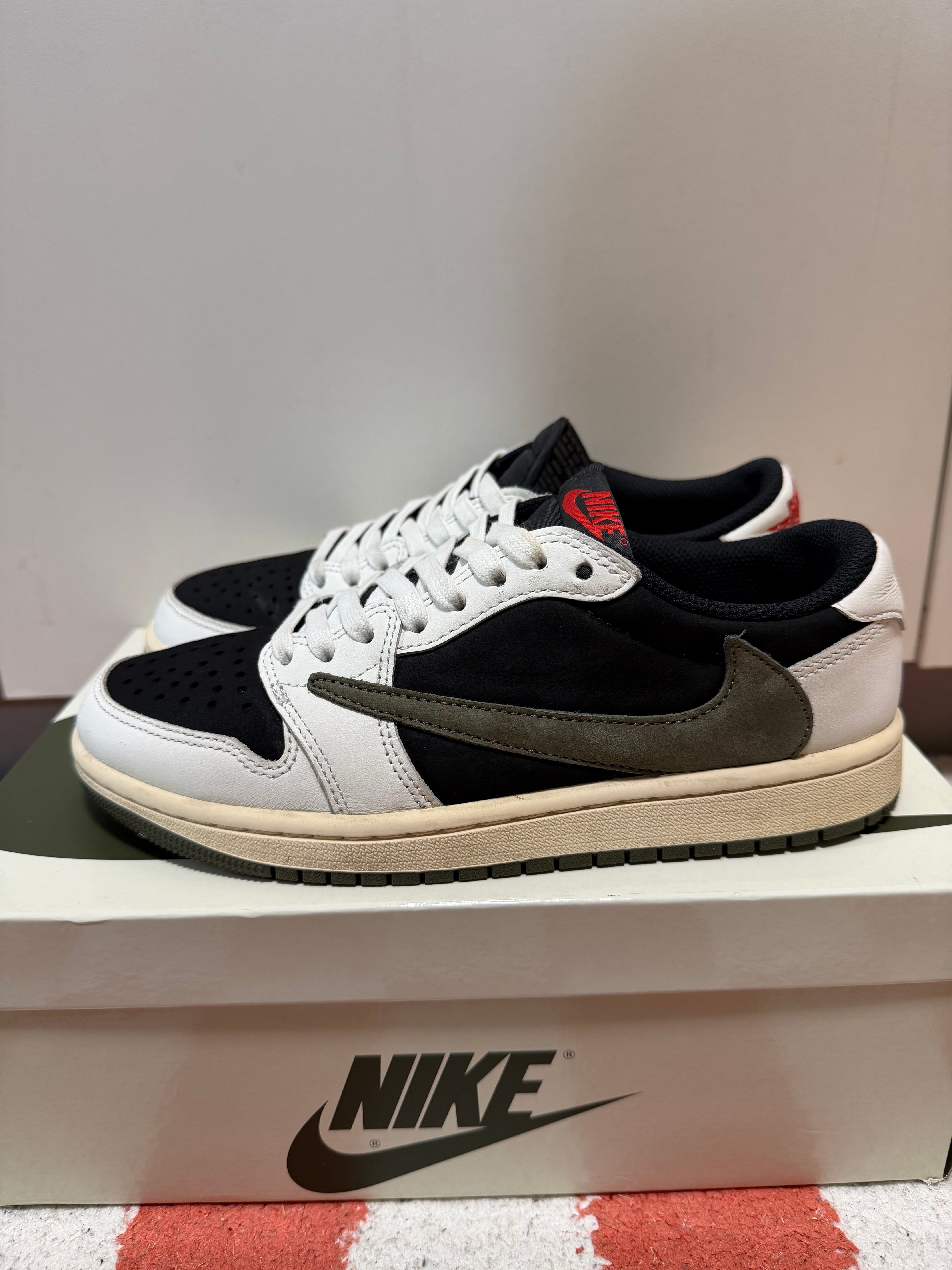 Travis Scott × Nike Women's Air Jordan 1 Low OG "Medium Olive"