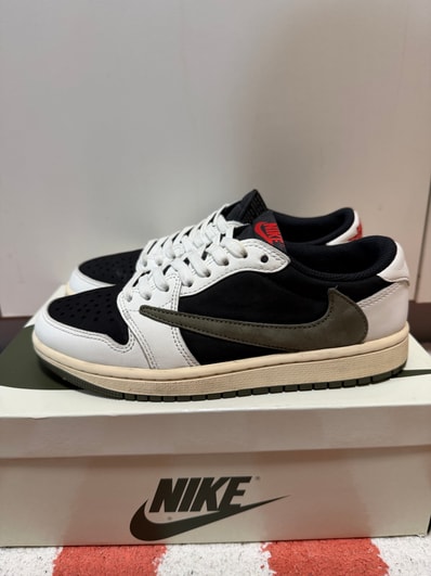 Travis Scott × Nike Women's Air Jordan 1 Low OG "Medium Olive"