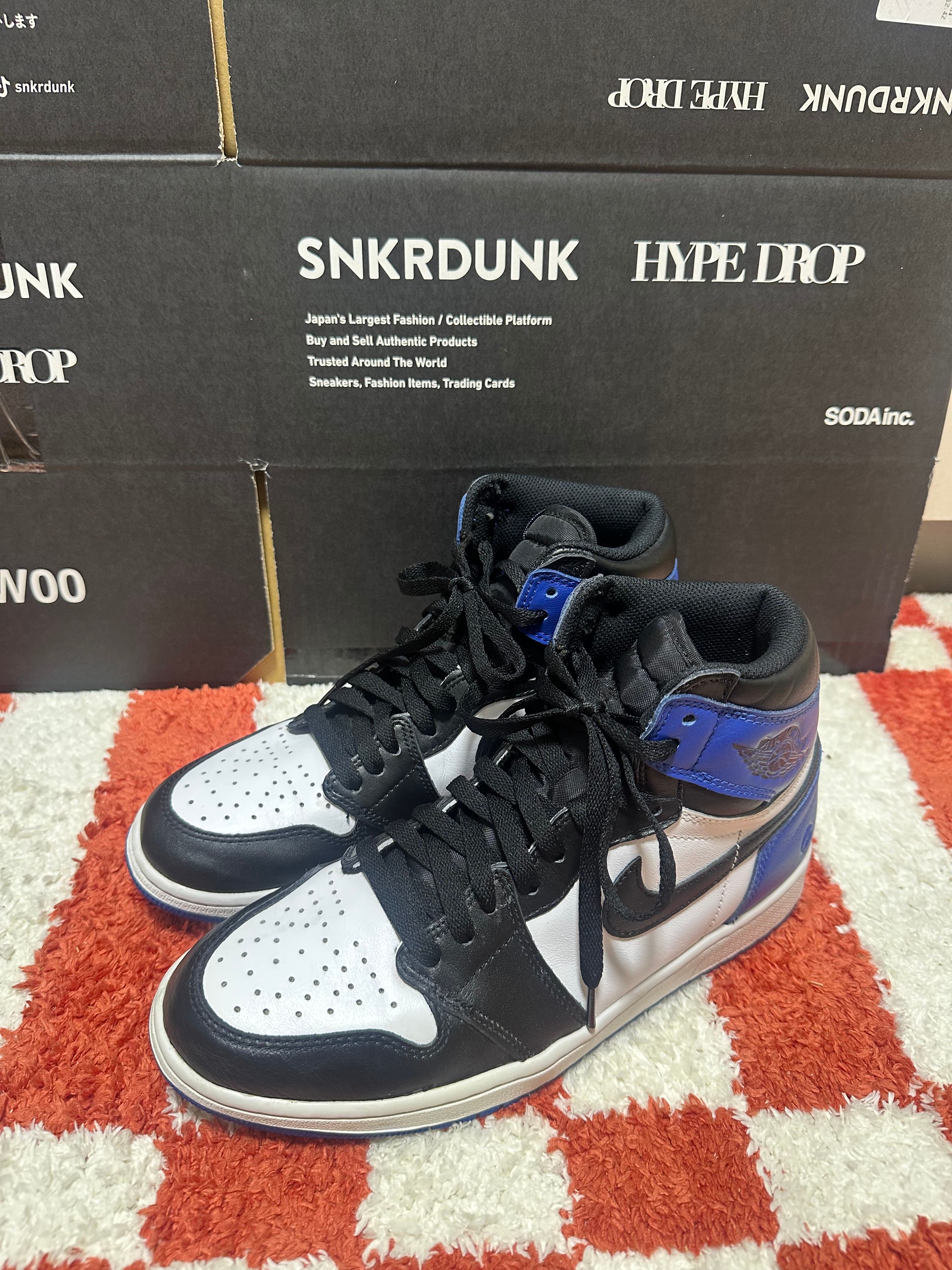 fragment design × Nike Air Jordan 1 Retro High OG "Black/Sport Royal/White"