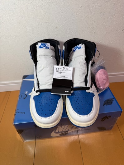 Travis Scott × fragment design × Nike Air Jordan 1 Retro High OG SP "Military Blue"