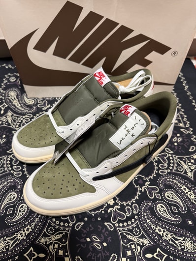 Travis Scott × Nike Air Jordan 1 Low OG SP "Reverse Olive"