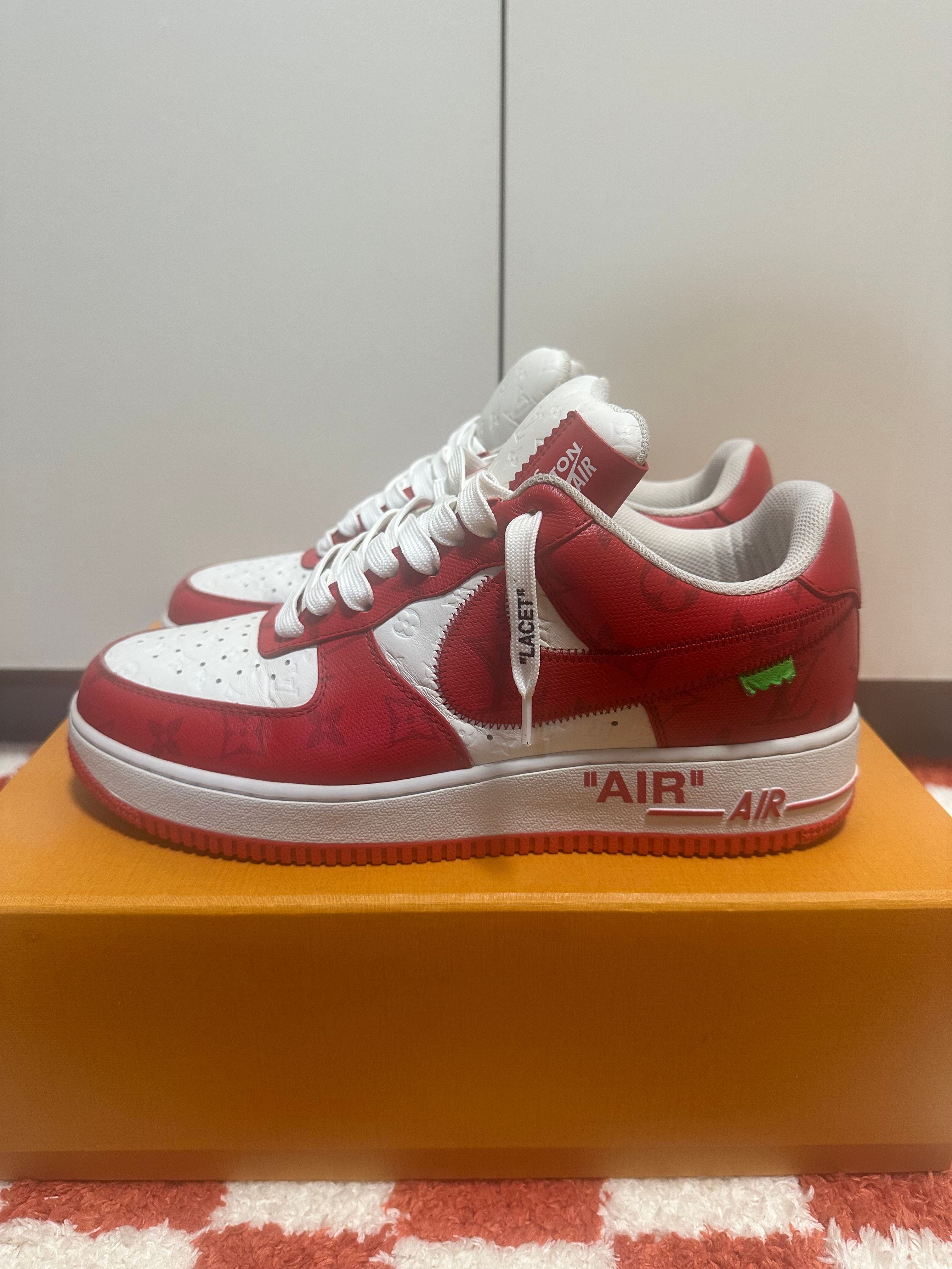 Louis Vuitton × Nike Air Force 1 Low by Virgil Abloh "White & Comet Red"