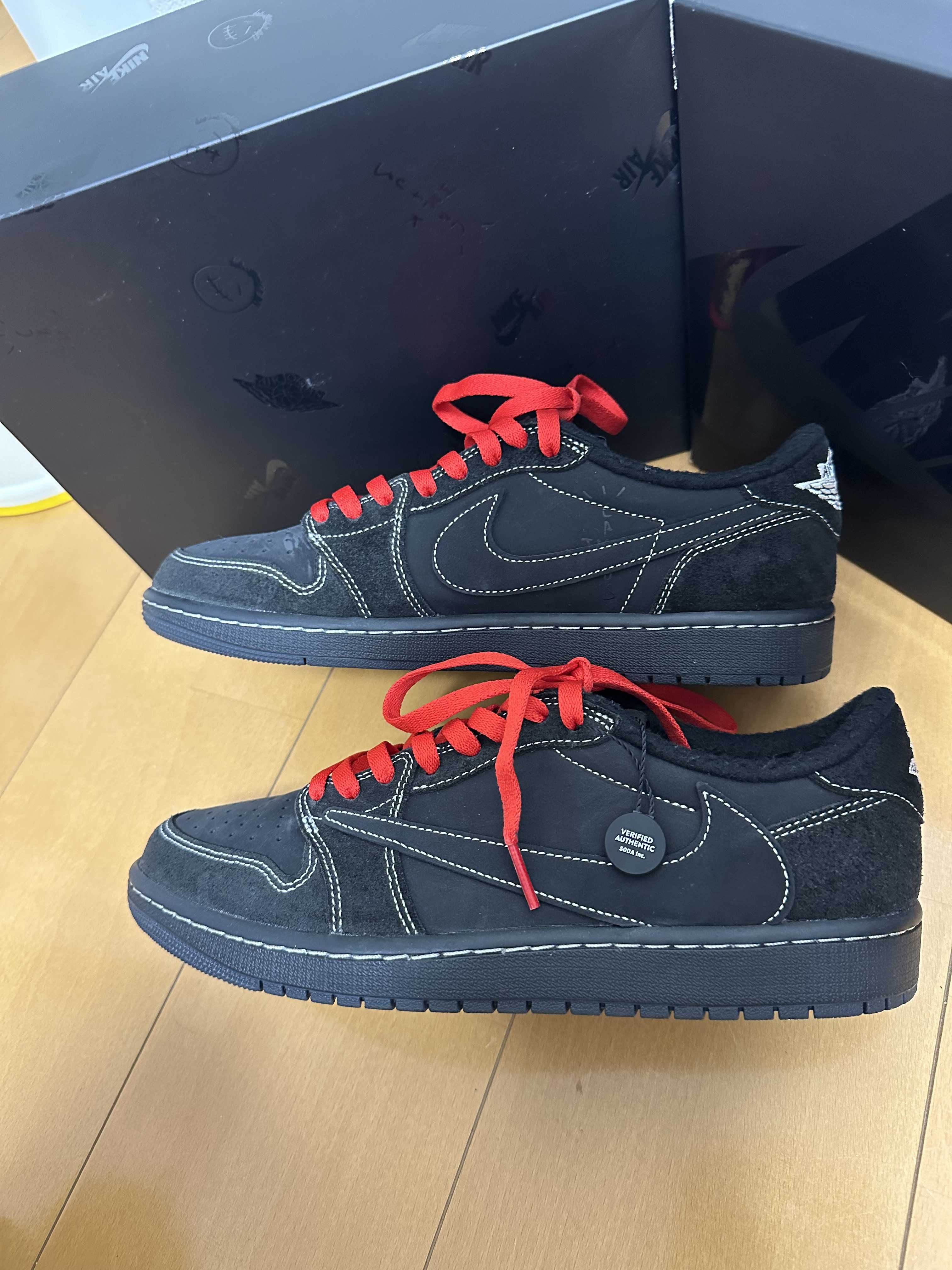Travis Scott × Nike Air Jordan 1 Low OG SP "Black Phantom"