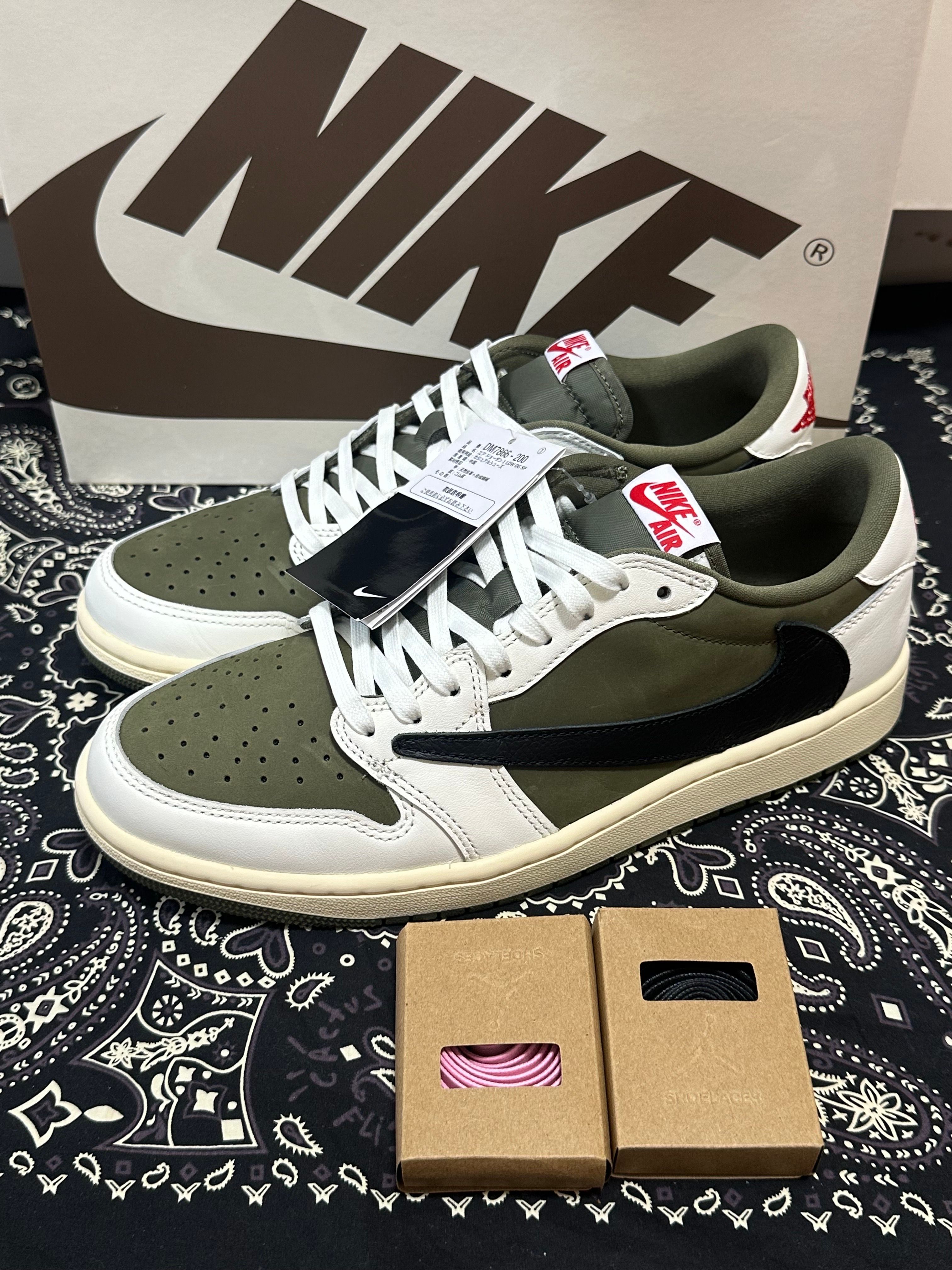 Travis Scott × Nike Air Jordan 1 Low OG SP "Reverse Olive"