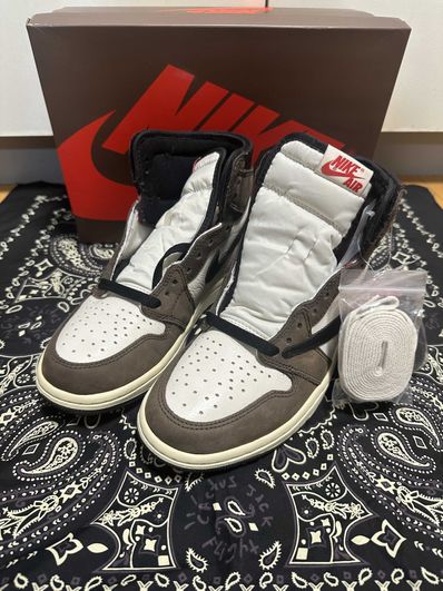 Travis Scott × Nike Air Jordan 1 Retro High OG TS SP "Sail/Dark Mocha"
