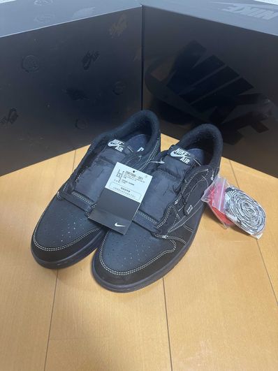 Travis Scott × Nike Air Jordan 1 Low OG SP "Black Phantom"